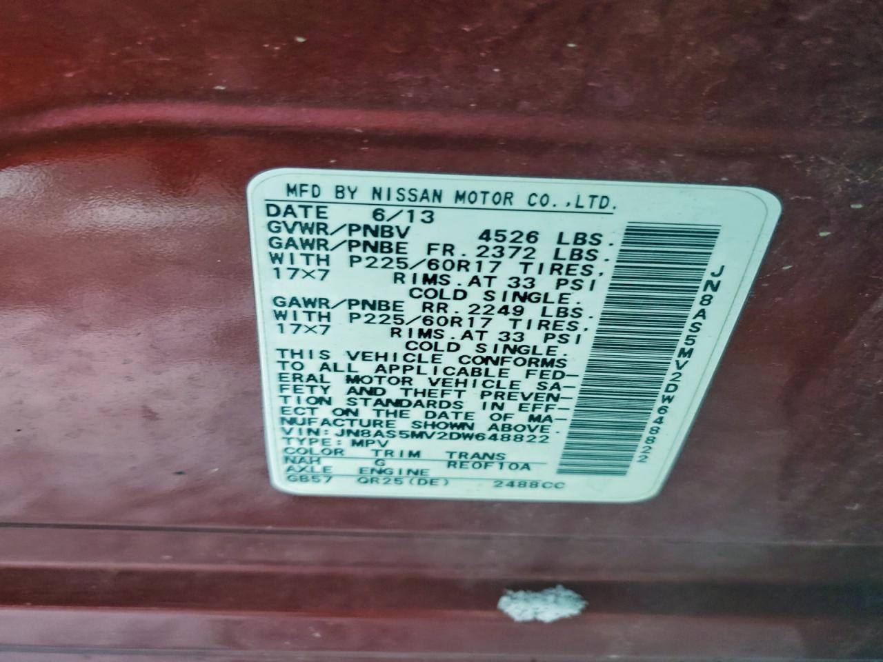 Nissan Rogue S Image 5