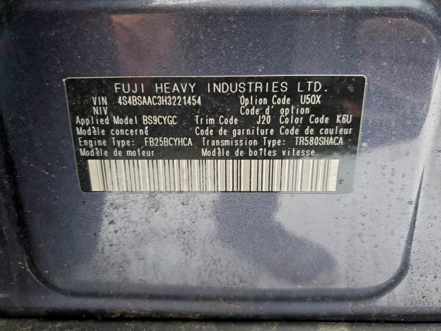 Subaru Outback 2.5i Image 13