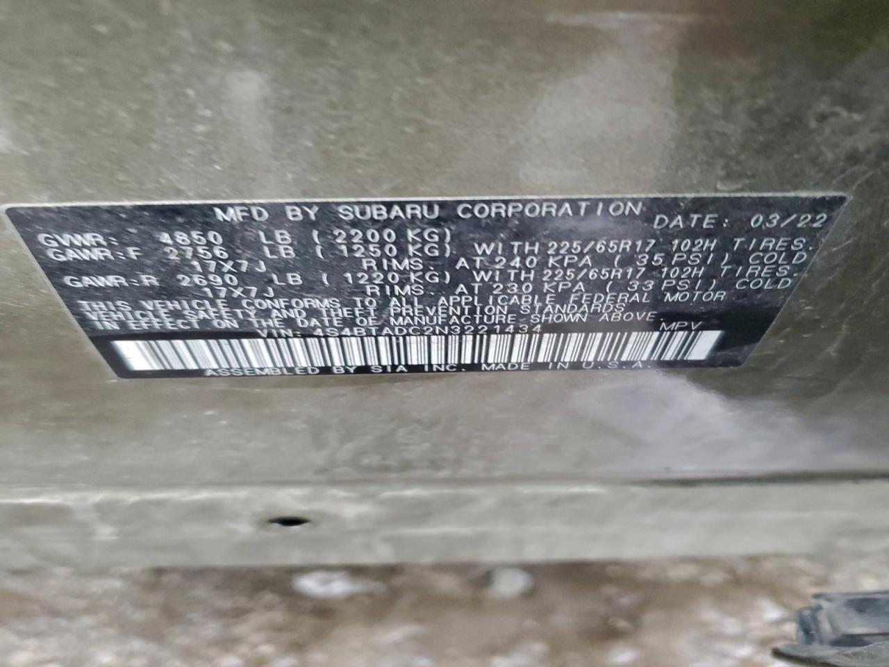 Subaru Outback Premium Image 14